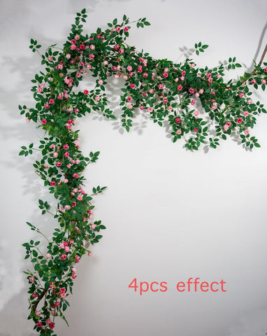 Zhixinyue 6ft garland stretched around arches for wedding-like elegance.