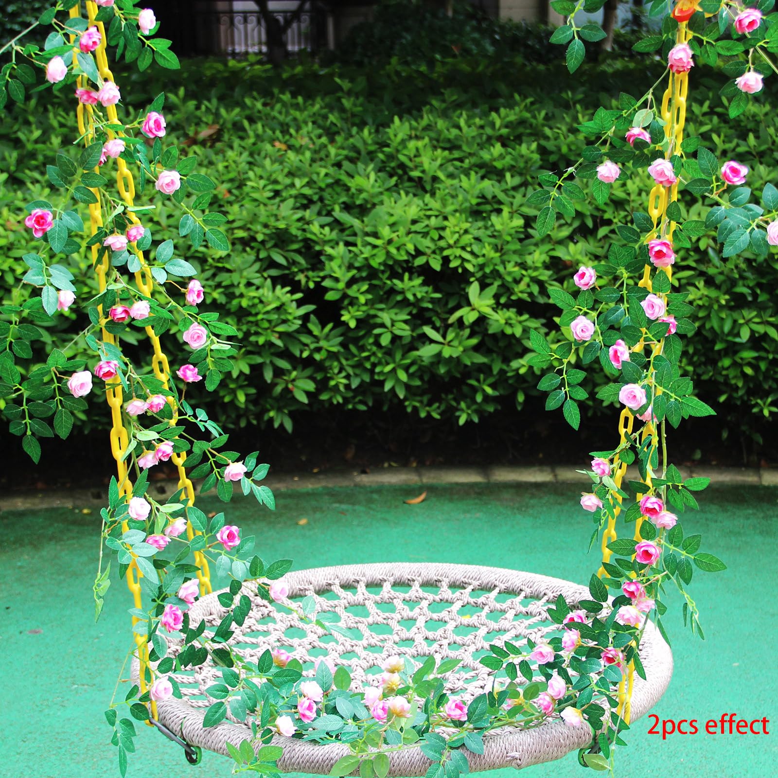 Zhixinyue wall decor garland on wall for vibrant pink accents.