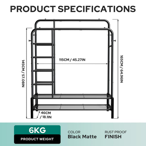 ZHKINGGS clothes rack in living room or bedroom for organized living.