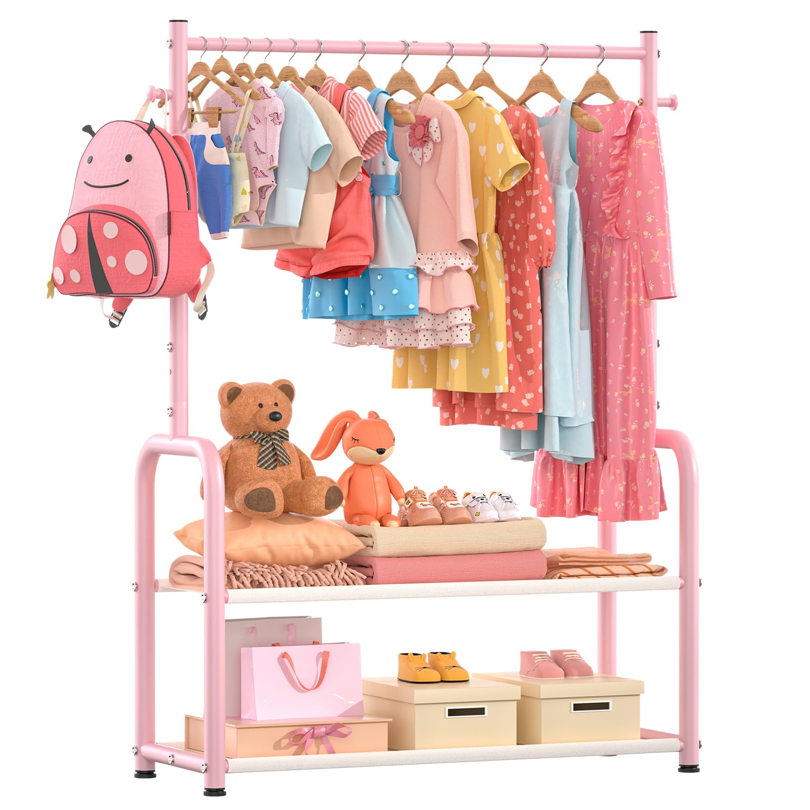 ZHKINGGS adjustable hanging rods keep outfits at the perfect height