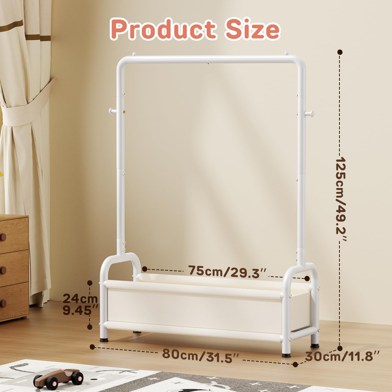 ZHKINGGS multi-scene use in playroom or nursery for organized storage.