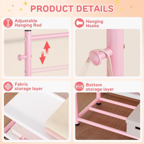ZHKINGGS space-saving rack fits small rooms like playrooms