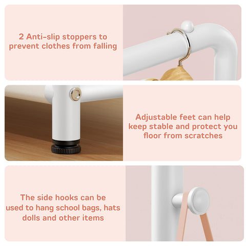 ZHKINGGS white toddler room setup shows compact, space-saving design.
