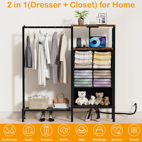 ZHNSYDN dresser assembly guide showing easy setup steps