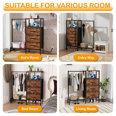 ZHNSYDN dresser shown in reversible design for flexible setup