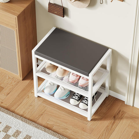 ZHOOGE Small Shoe Bench supports up to 300 lb for reliable daily use.
