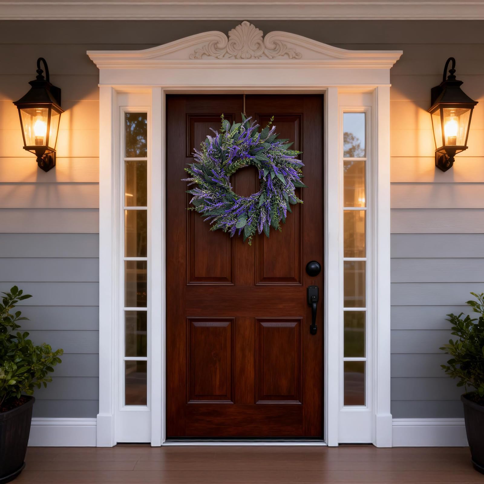 Zhoree outdoor wreath in packaging ready for gifting and events