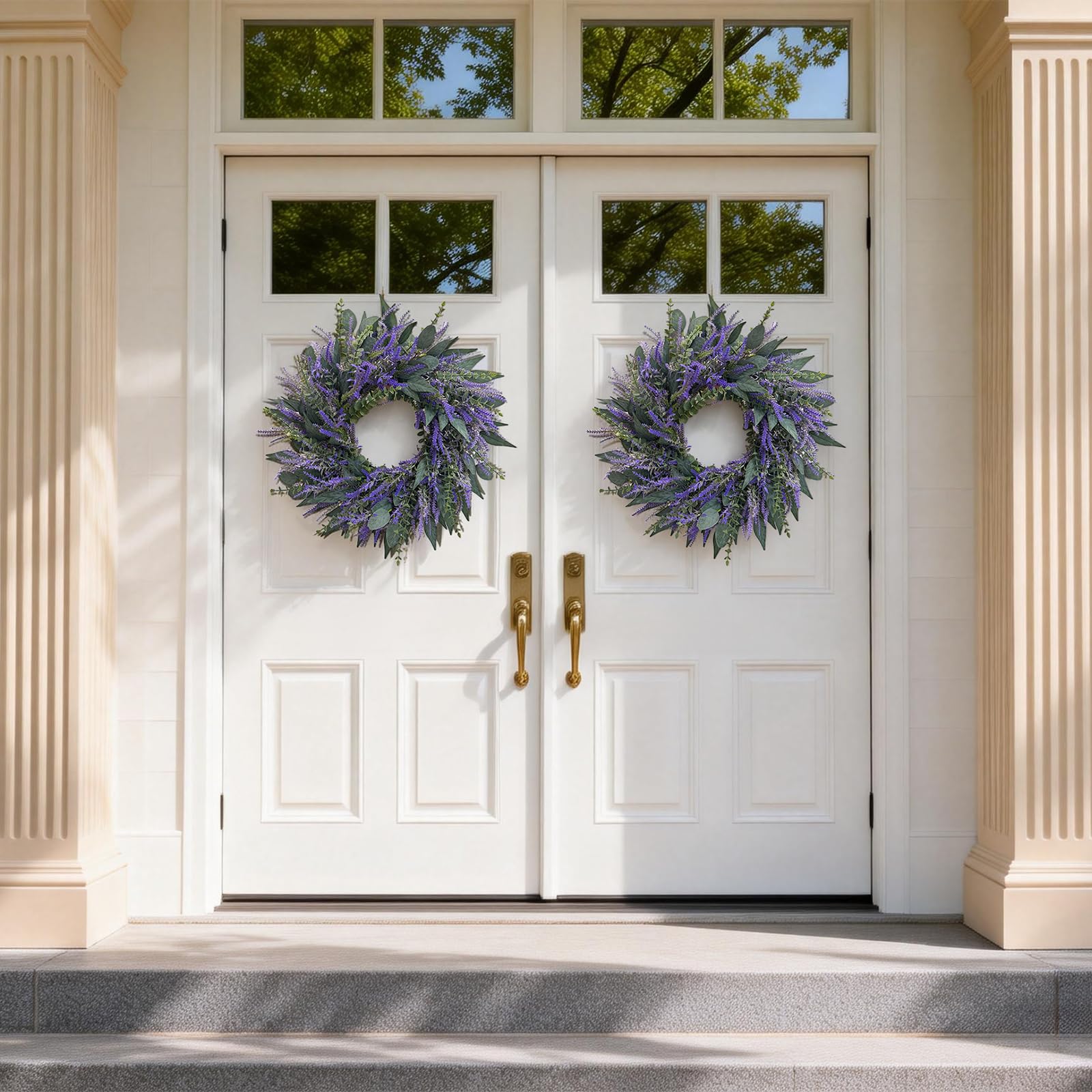 Zhoree ready-to-use wreath expands to full look after delivery