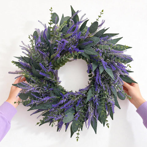 Zhoree spring-summer-fall wreath designed for indoor and outdoor decor