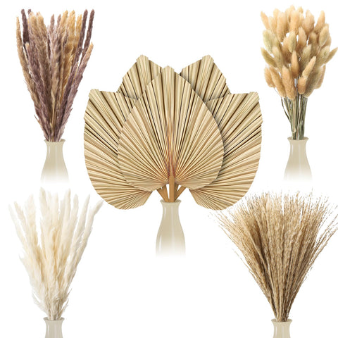 ZhouBoat 105pcs boho pampas bundle for chic centerpieces.