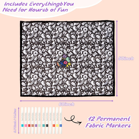 ZHOYIMIMI gift-ready art blanket designed to delight recipients.