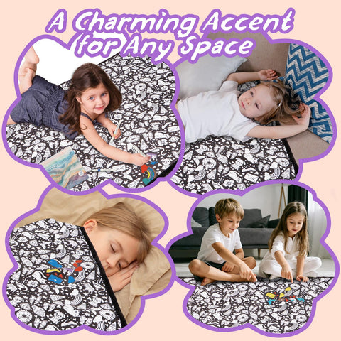 ZHOYIMIMI group coloring activity blanket ideal for parties and team building.