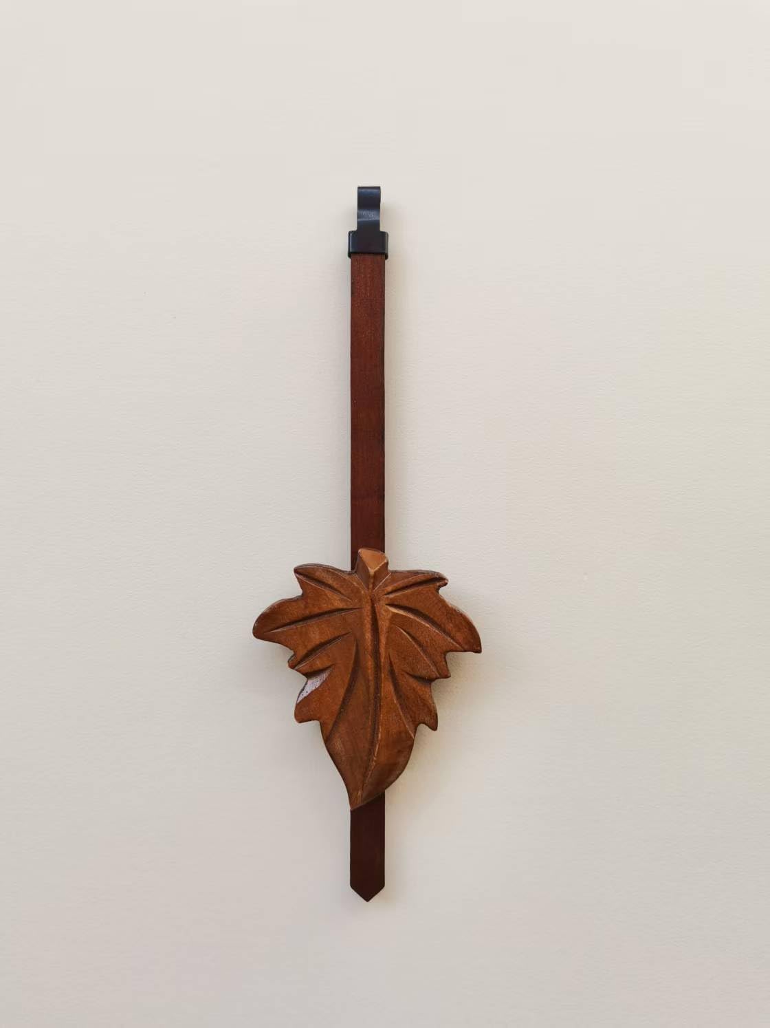 ZHUXINLI cuckoo clock pendulum with maple leaf brown finish and 7 1/2 inch length.
