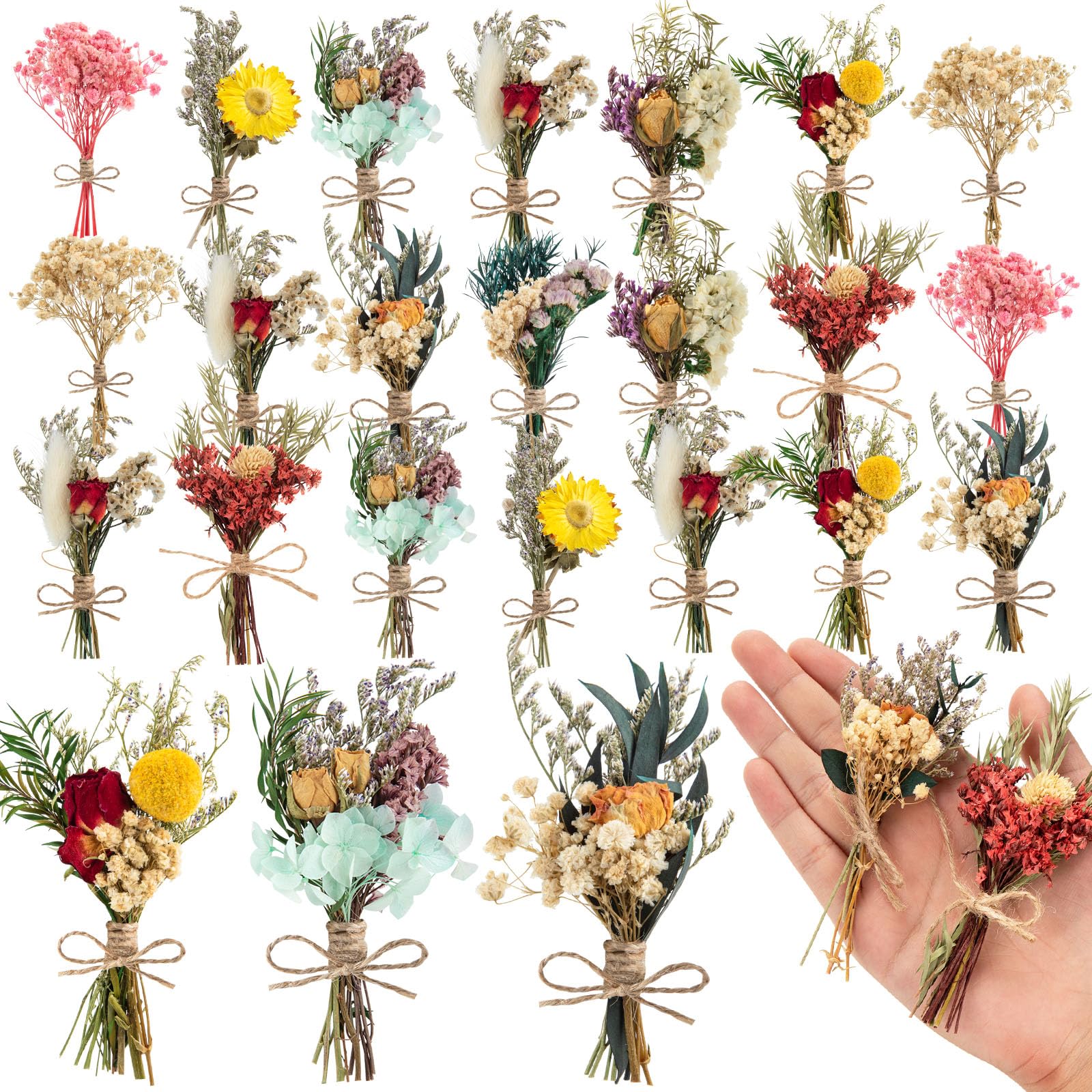 ZHWKMYP dried flowers bouquet shows natural colors for timeless decor.
