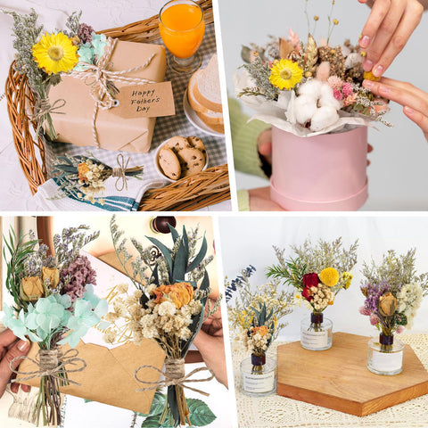 ZHWKMYP dried flowers gift pack ideal for DIY lovers and thoughtful presents.
