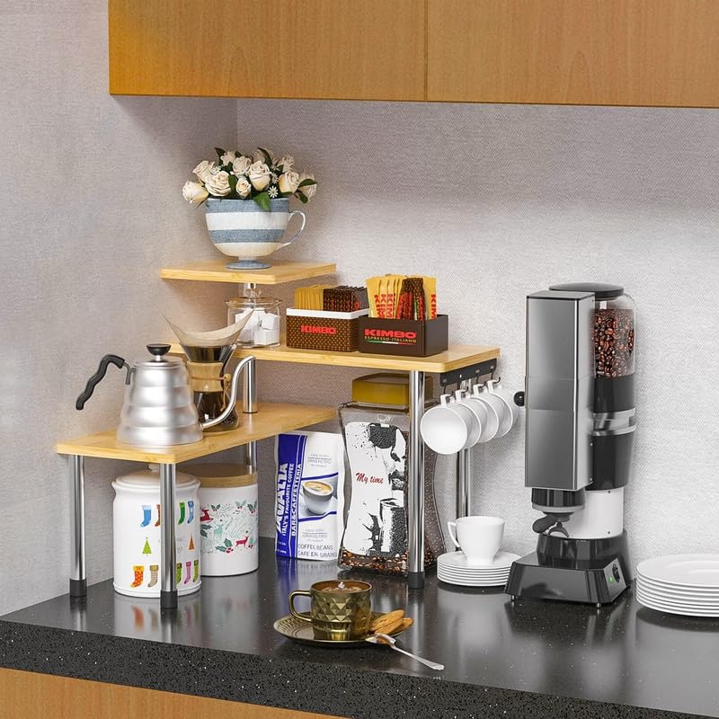 ZHWS bathroom counter makeup organizer neatly holds brushes, bottles and skincare