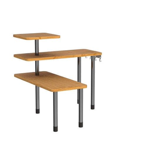 ZHWS coffee bar shelf keeps mugs and jars within reach