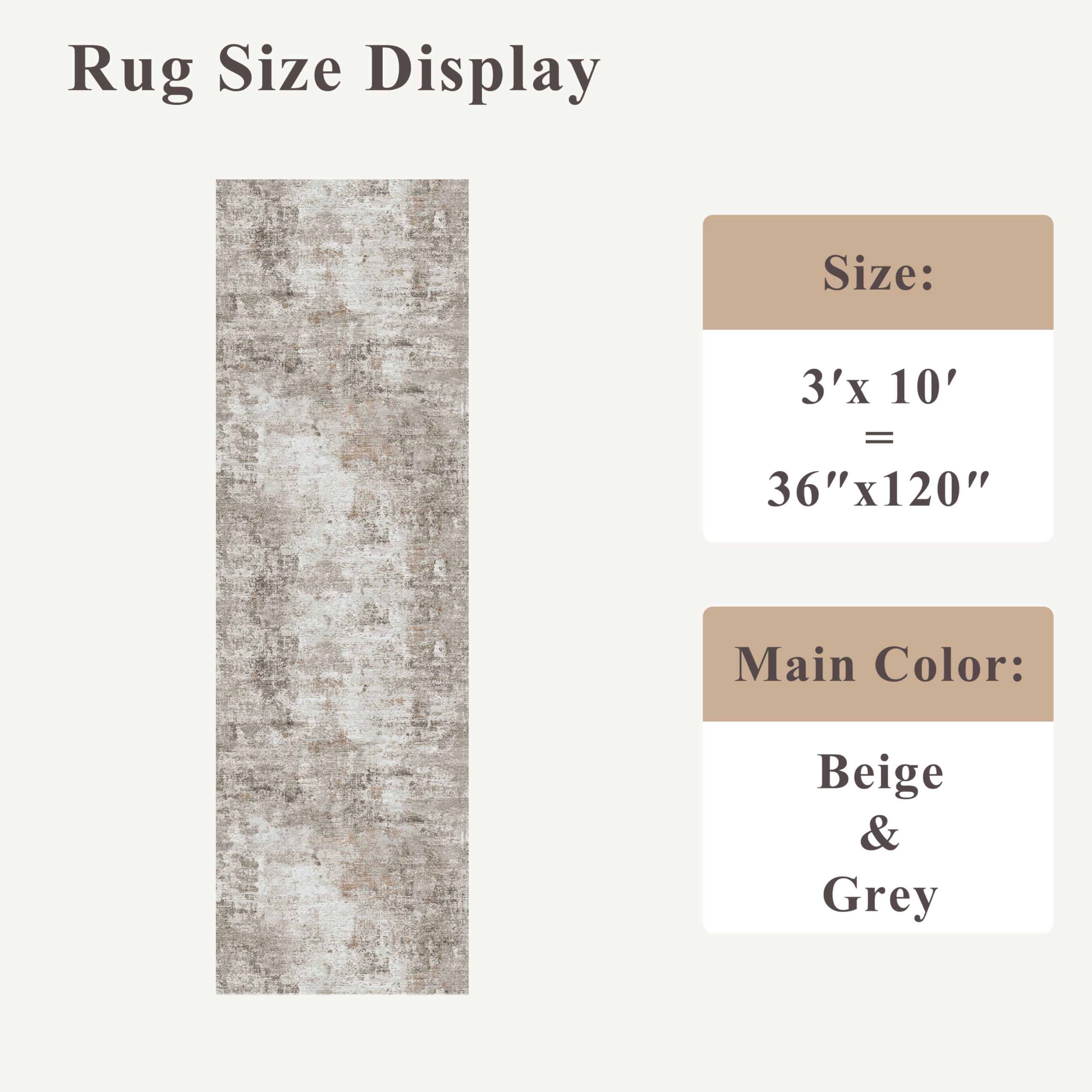 ZHXXUJ non-slip backing rug close-up showing slip resistant grip for busy floors.