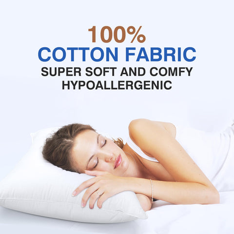 Zibroges feather pillows queen set 2 packaged for easy gifting and storage.