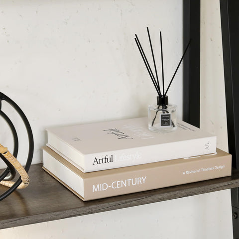 ZICOTO decorative books displayed on shelves add character