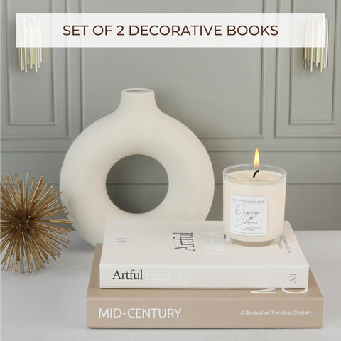 ZICOTO decorative books side view showcases two sizes for realistic vibes