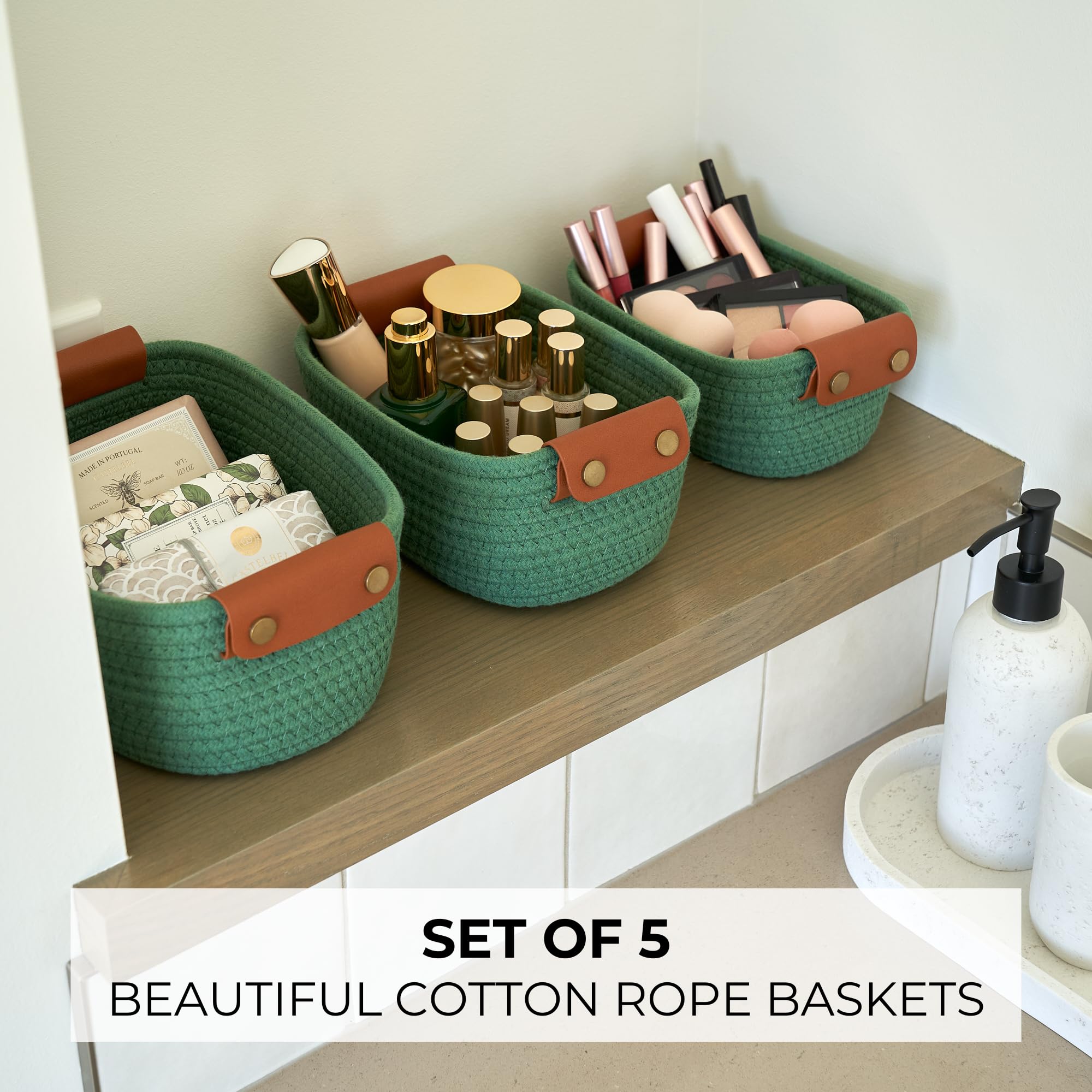 ZICOTO bathroom storage basket keeps essentials tidy