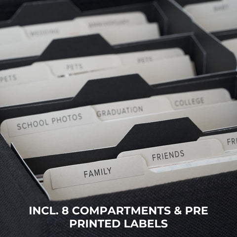 ZICOTO built-in label holder helps you locate photos fast.