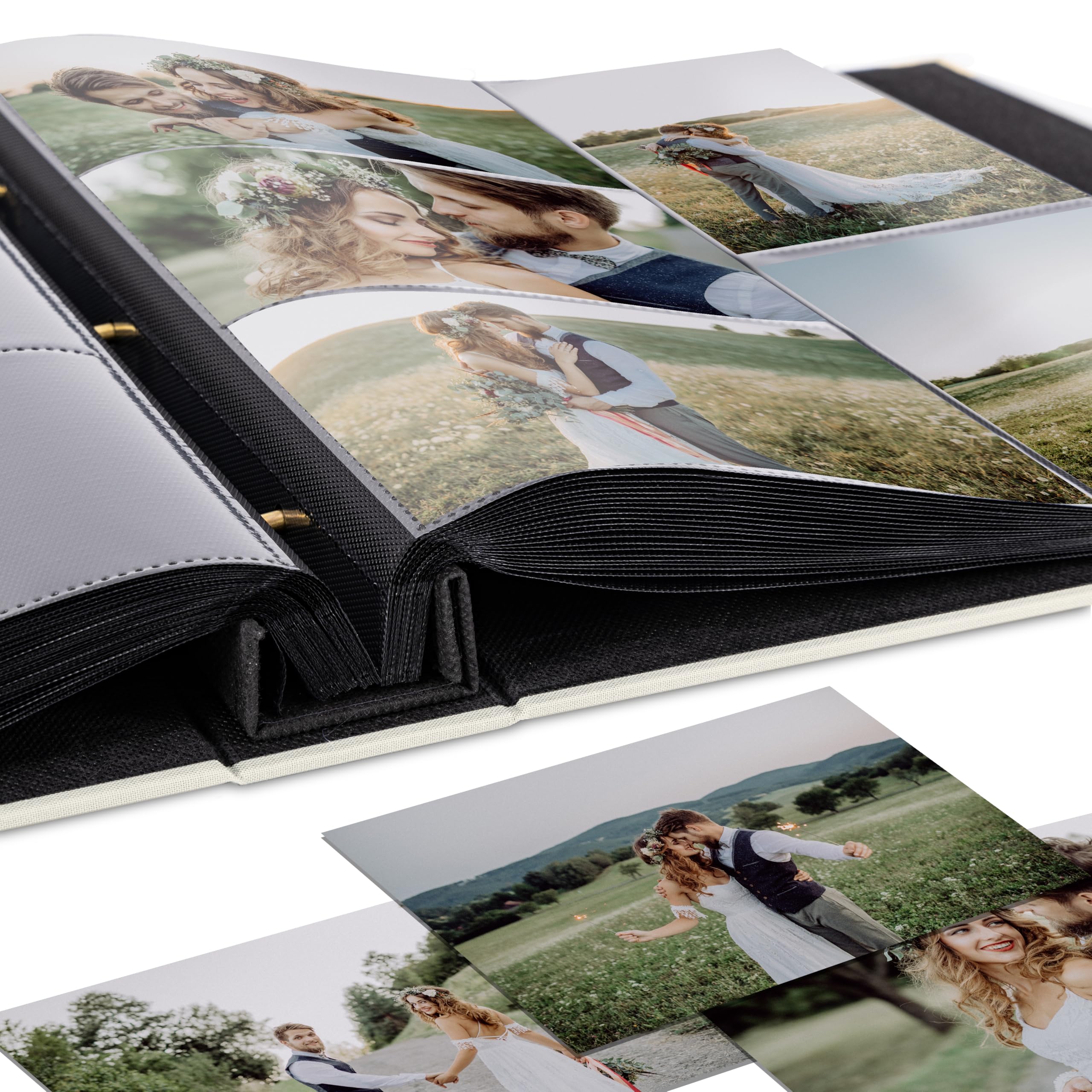 ZICOTO album holds up to 500 4x6 photos for a comprehensive keepsake.