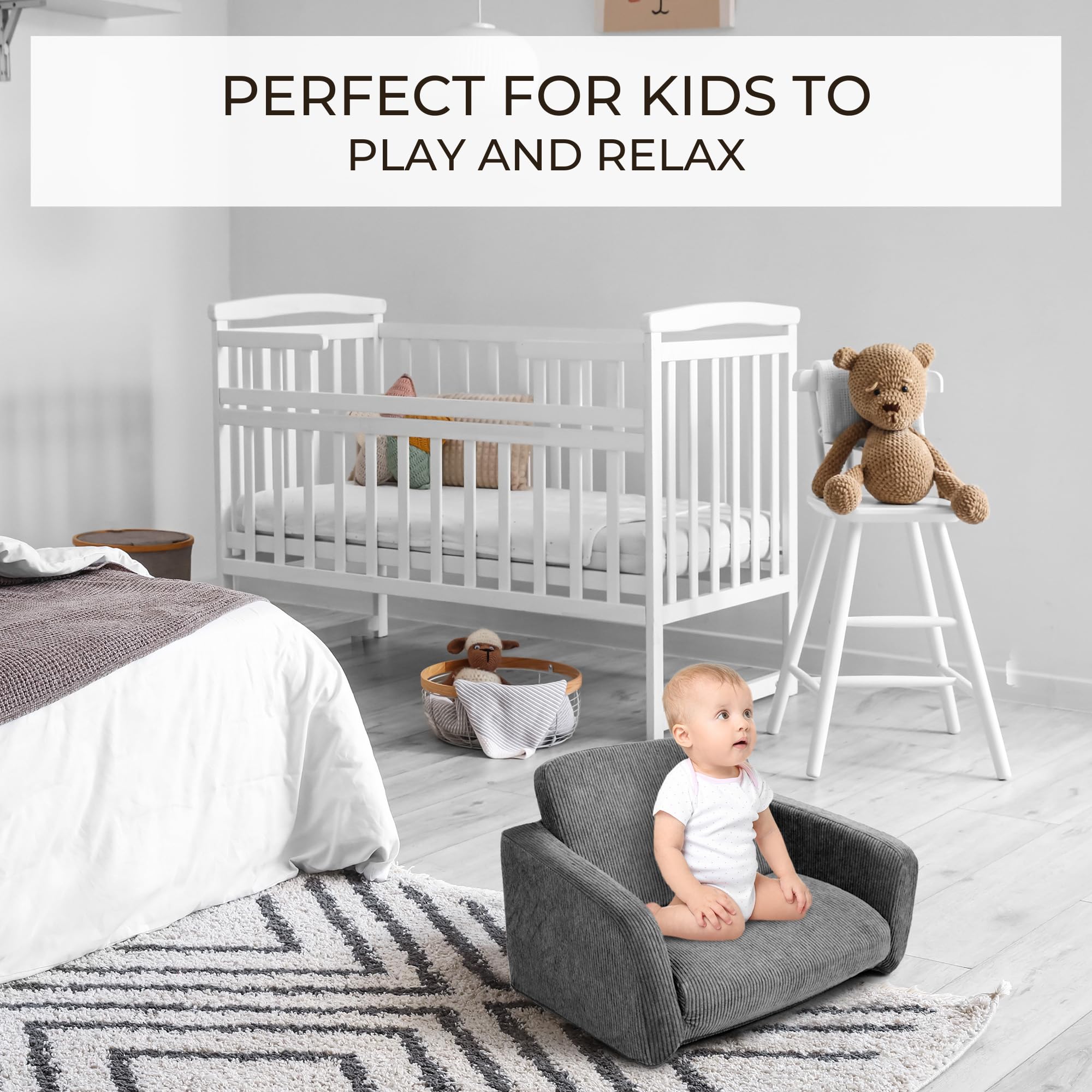 ZICOTO comfy kids chair soft-foam – cushioned support for comfy seating.