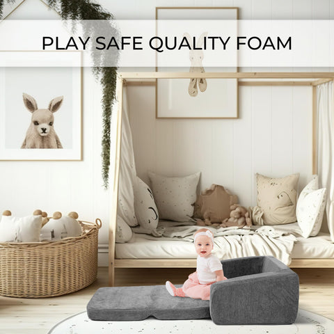 ZICOTO comfy kids chair vacuum-packed – transport-friendly packaging for holidays.