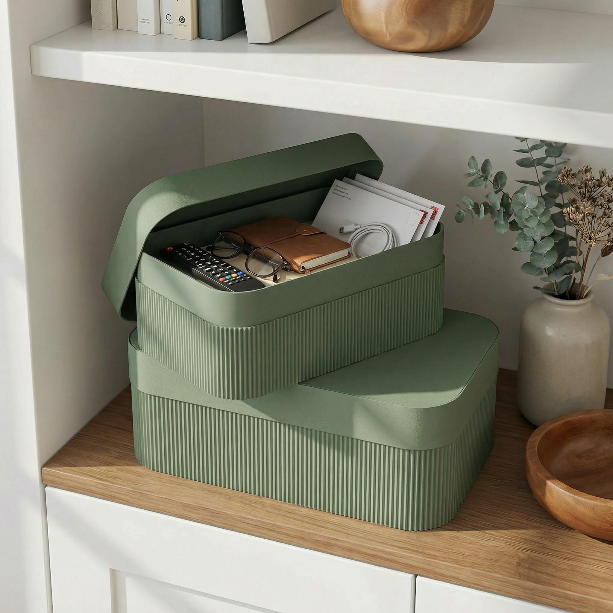 ZICOTO decorative storage box with lid small stores jewelry and keepsakes neatly