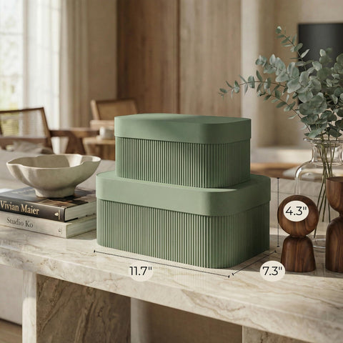 ZICOTO fluted texture surface adds contemporary flair to desks and shelves