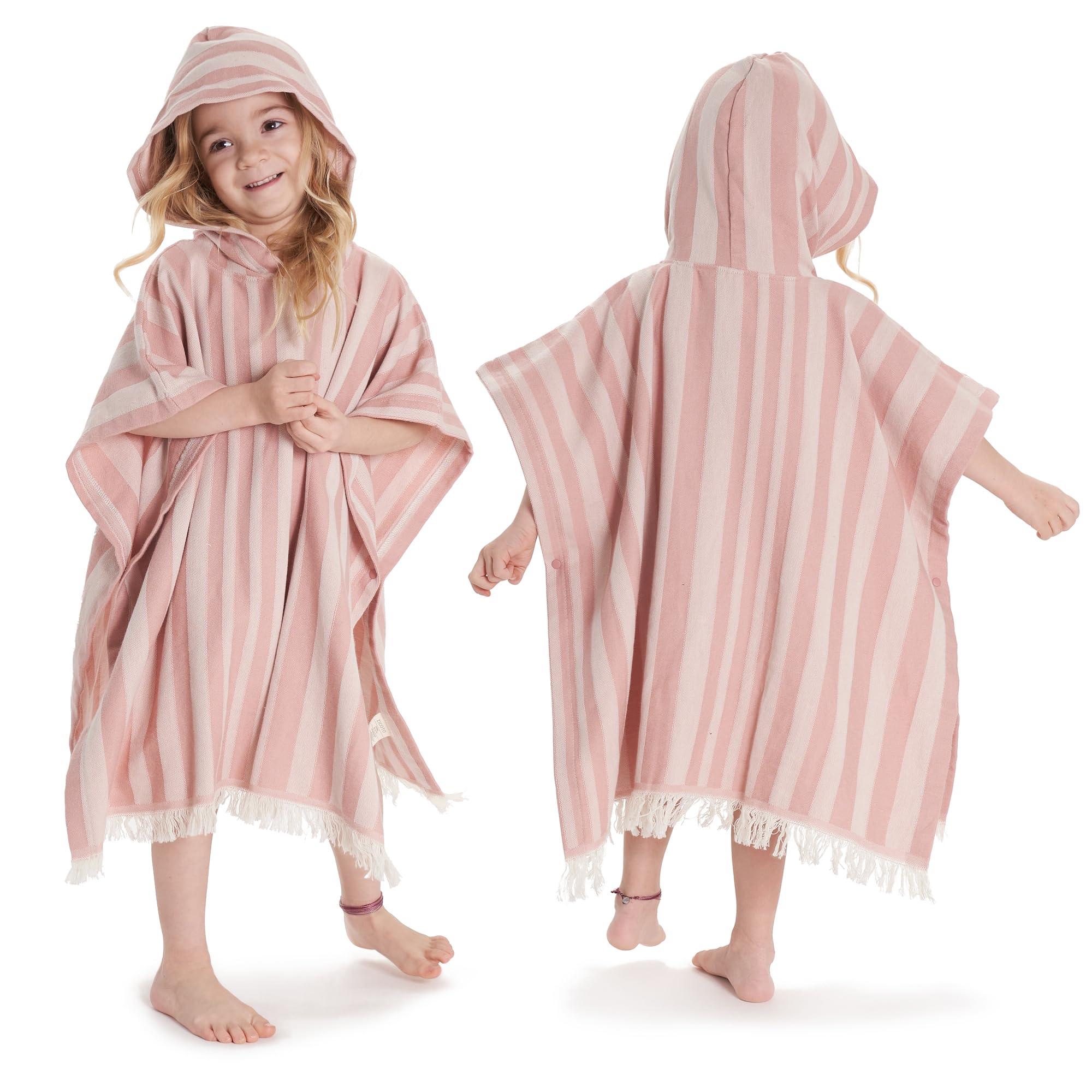 ZICOTO hooded towel for kids with poncho after beach time