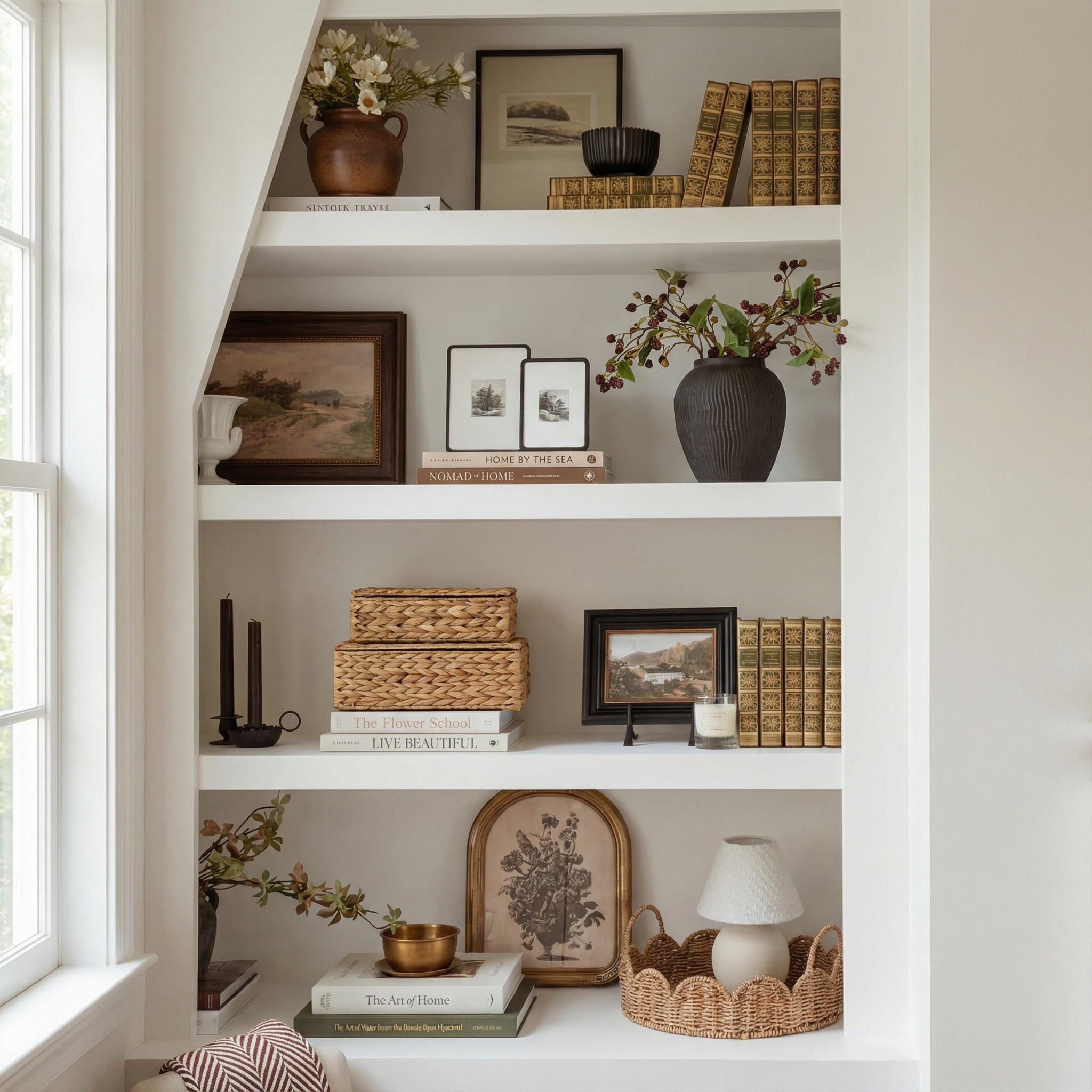 ZICOTO hyacinth baskets blend warmth with shelving decor