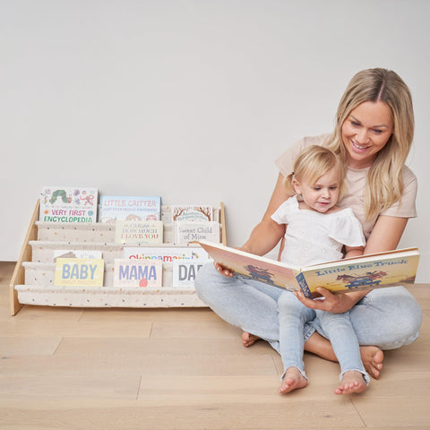 ZICOTO kids bookshelf height designed for toddlers for easy reach