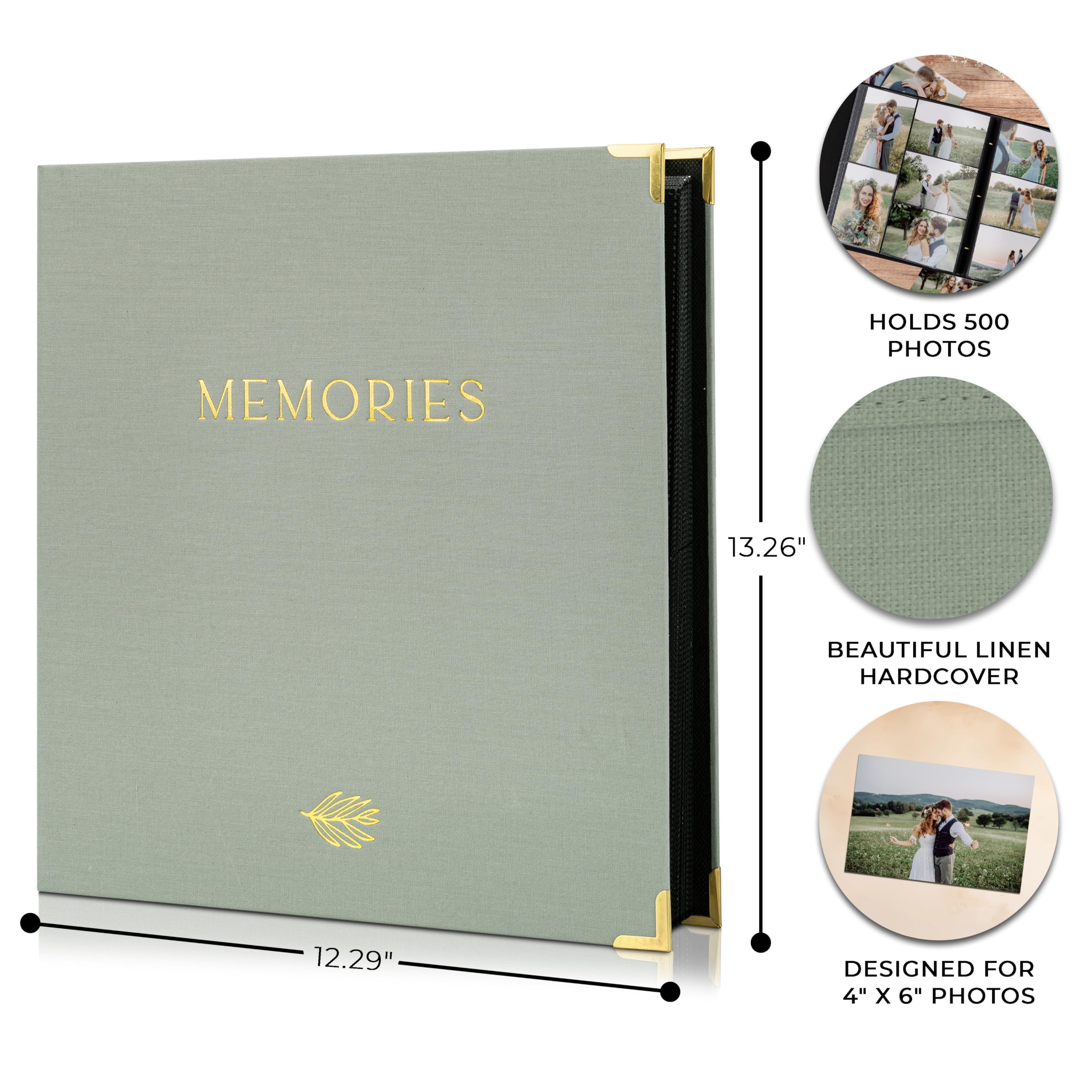 ZICOTO large 13.26x12.29x1.88 inch format stores many memories