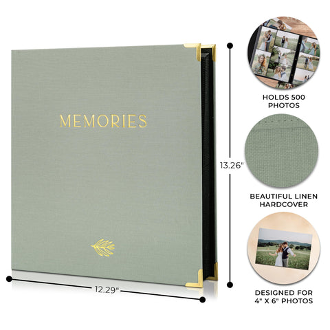ZICOTO large 13.26x12.29x1.88 inch format stores many memories