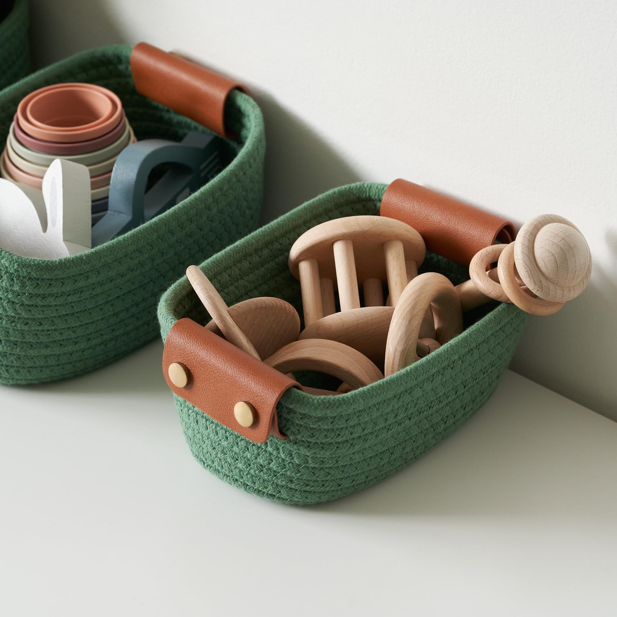 ZICOTO nursery toy storage basket ready for organization