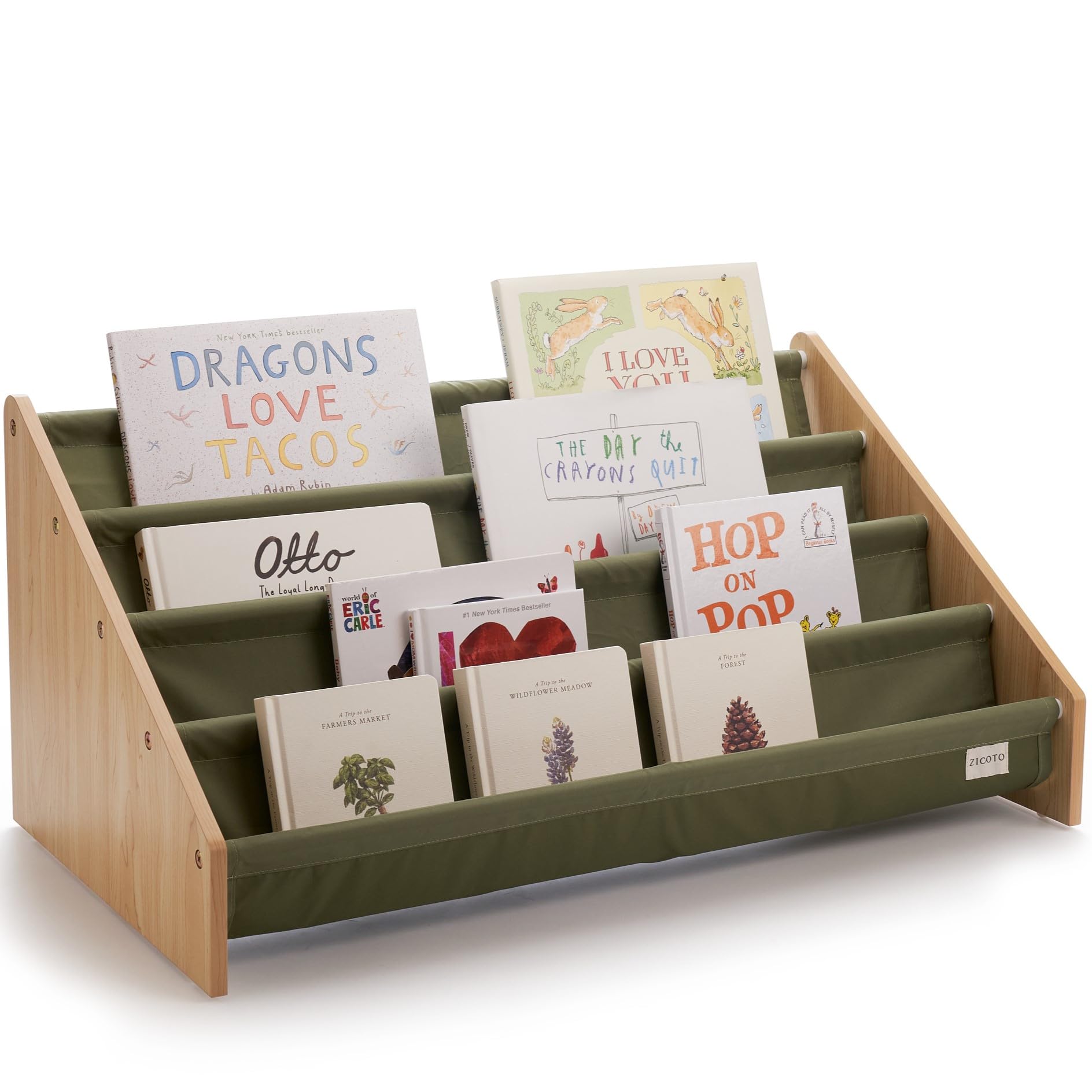 ZICOTO kid-friendly height makes pages easy to turn and return.