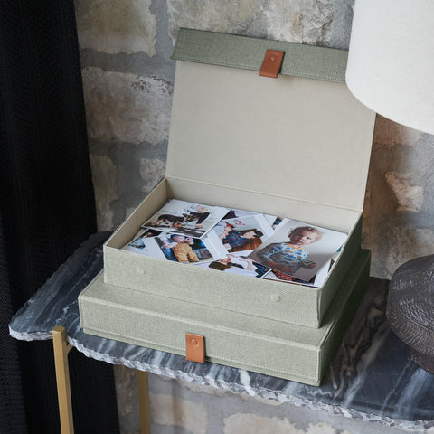 ZICOTO photo box lid protects contents from dust