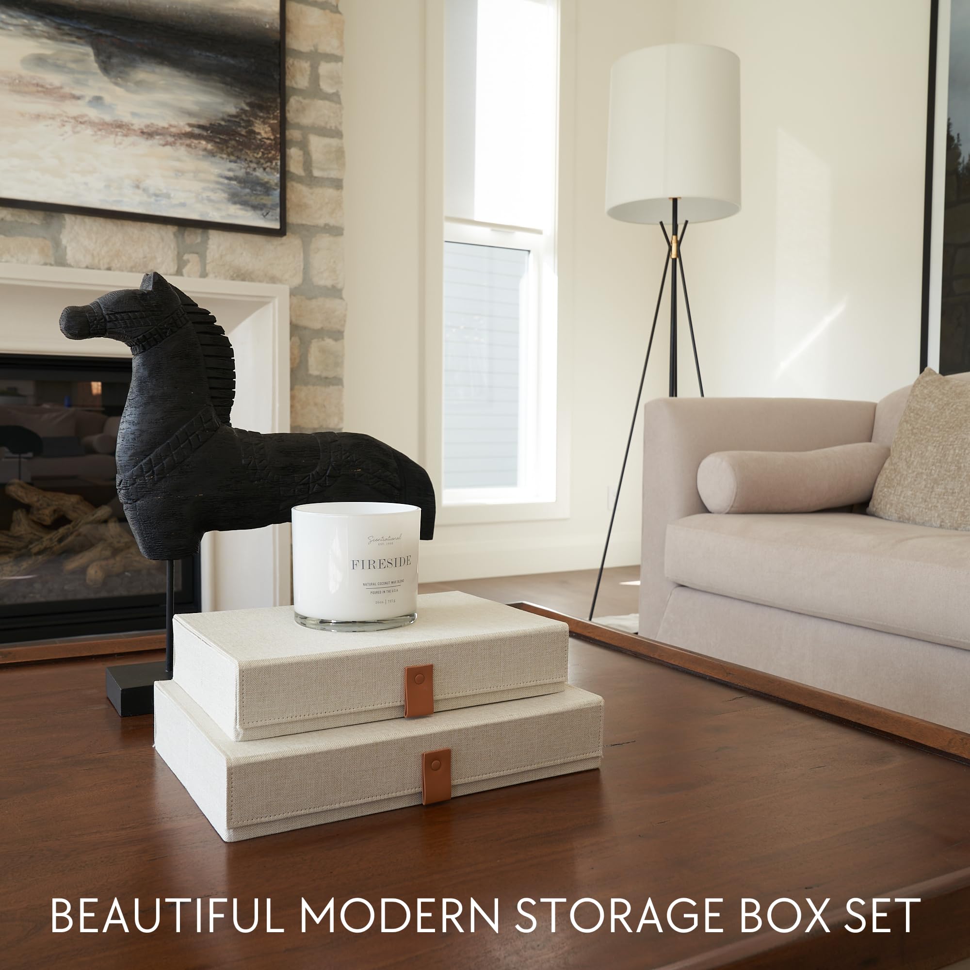 ZICOTO portable memory box with reinforced bottom stays steady on shelves.