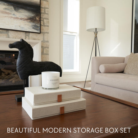 ZICOTO portable memory box with reinforced bottom stays steady on shelves.