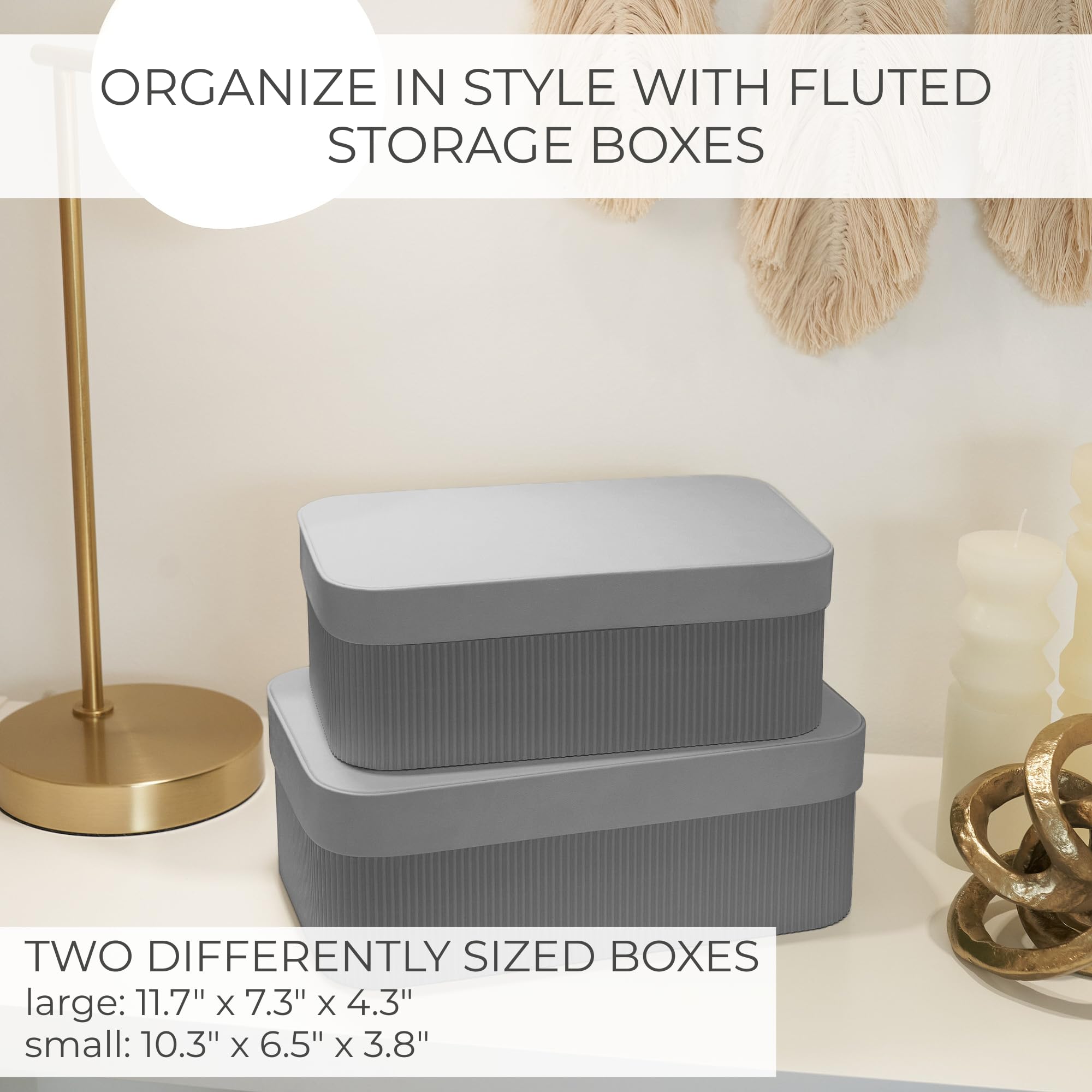 ZICOTO storage box with lid open, showing easy access to office supplies.