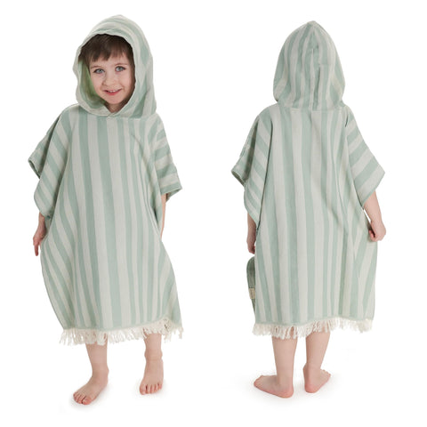 ZICOTO stylish hooded beach towel poncho for kids after swimming