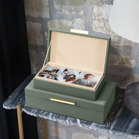 ZICOTO velvet interior box adds gentle protection for keepsakes.