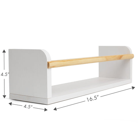 ZICOTO white natural wood finish enhances nursery decor and warmth.