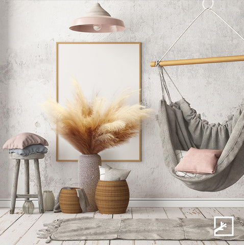 Pampas in bedroom vibe using ZIFTY tall stems