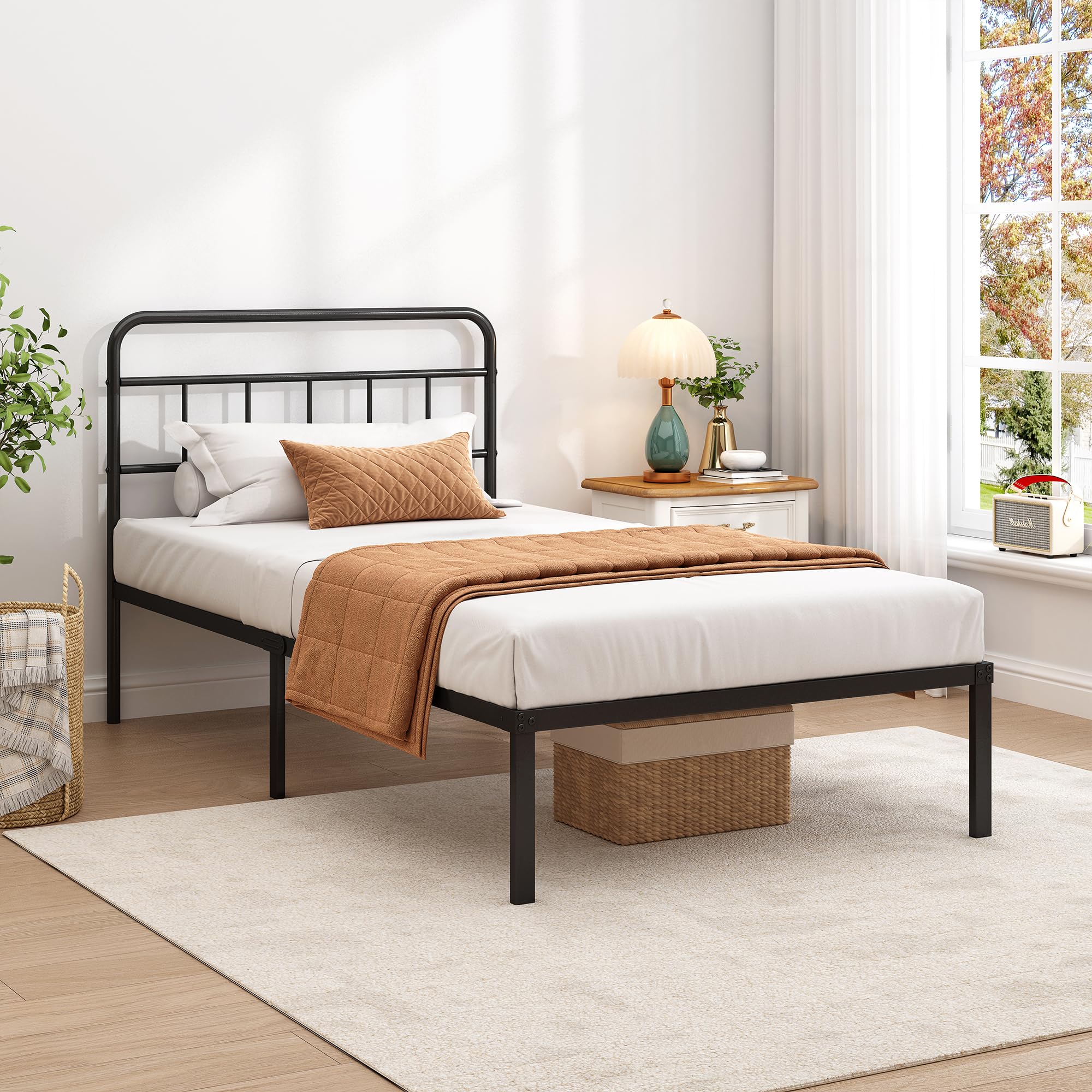 Ziguxiao bed frame has a smooth coated finish that resists scratches over time.