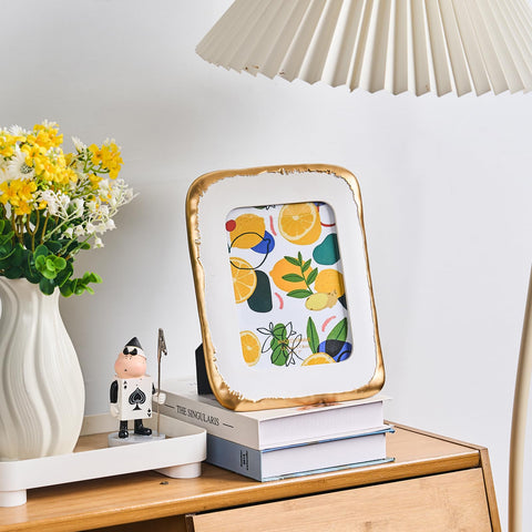 ZIHARA wall-mount hook back enables flexible wall gallery layouts.