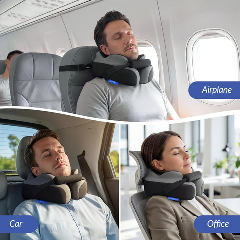 ZIKEE high-density memory foam contours to neck for lasting support